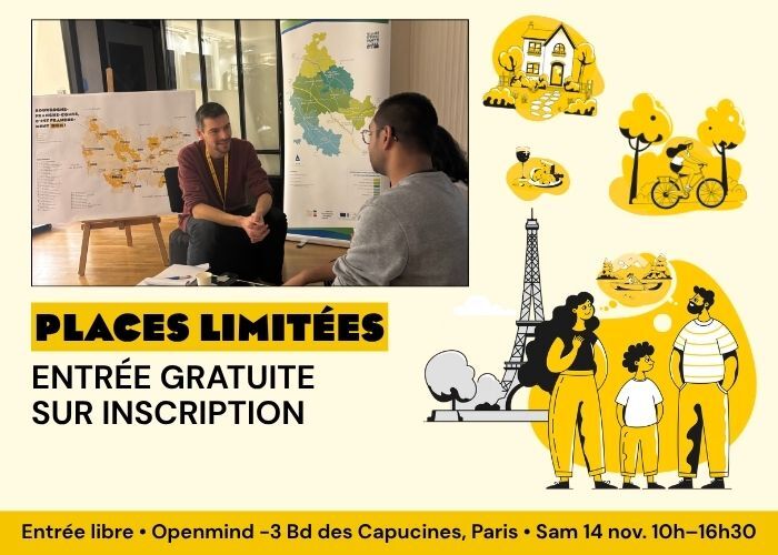 Événement Bourgogne-Franche-Comté à Paris : places limitées, entrée gratuite sur inscription, samedi 14 novembre de 10h à 16h30 à Openmind, 3 Bd des Capucines